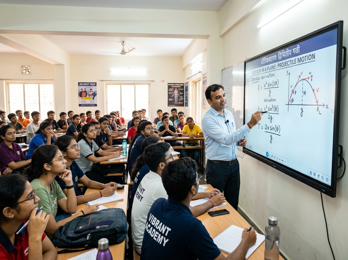 Expert Faculty Lecturing on Digital Smart Interactive Panel at Amit Academy